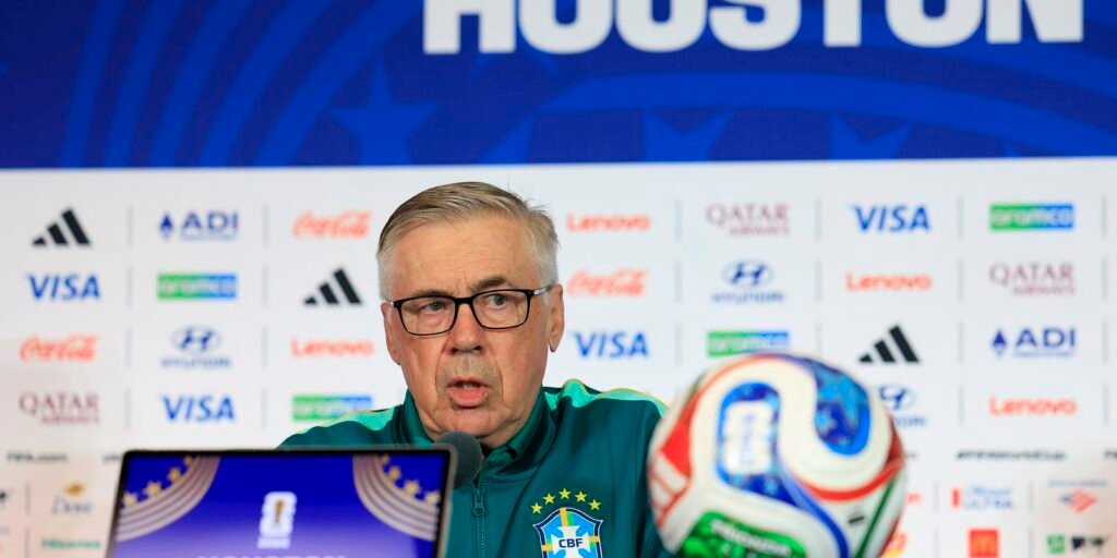 Ancelotti omite escalação do Brasil na véspera do duelo contra o Japão