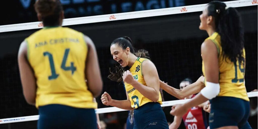 Brasil domina França e segue sem perder na Liga das Nações feminina