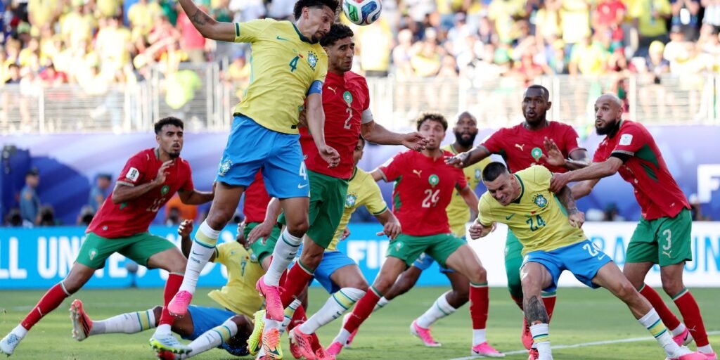 Brasil sofre com Marrocos e estreia na Copa do Mundo com empate