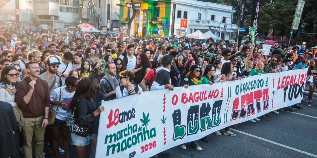 Marcha em São Paulo pede legalização da maconha