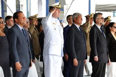No Distrito Naval, Governo do Estado e Marinha do Brasil celebram o 2 de Julho com o hasteamento da bandeira