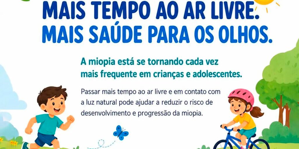 Oftalmologistas alertam para uso de telas e a miopia em crianças